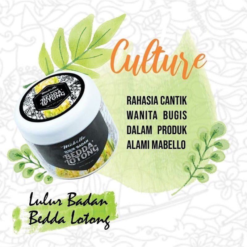 ❄️MATCHA❄️ MABELLO BEDDA LOTONG 300GR - LULUR BADAN MABELLO LULUR HITAM 300GR BPOM ORIGINAL