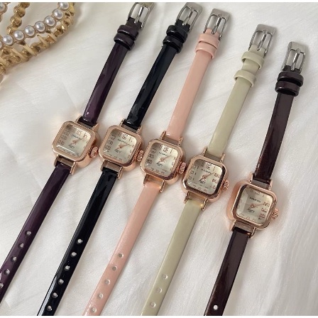 ONNIE Jam tangan wanita KY-HA vintage gaya analog Import Korea