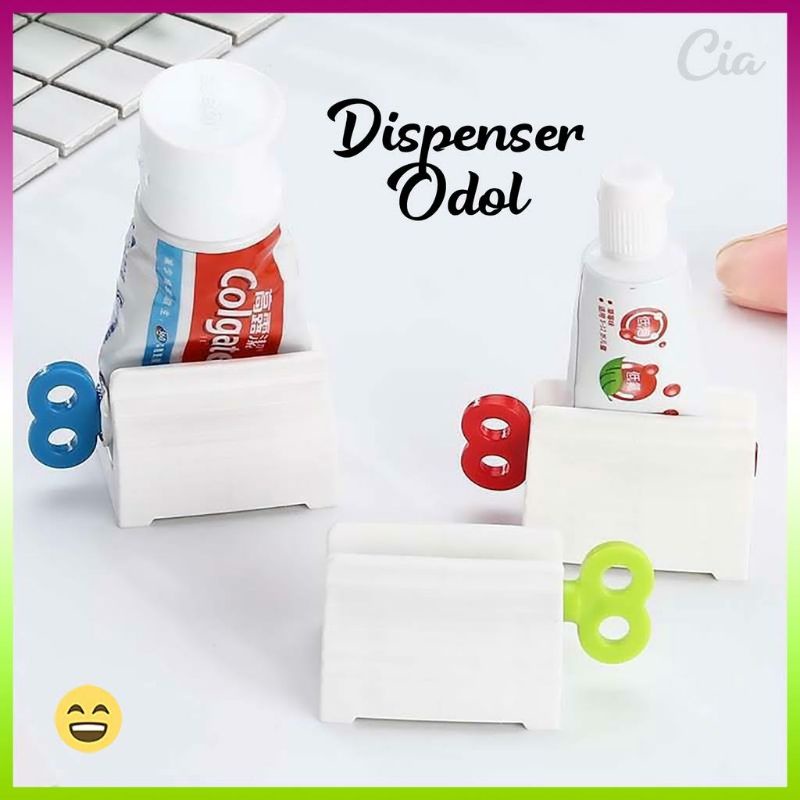 Dispenser Odol Model Roll Putar Alat Pemeras Penekan Pasta Gigi