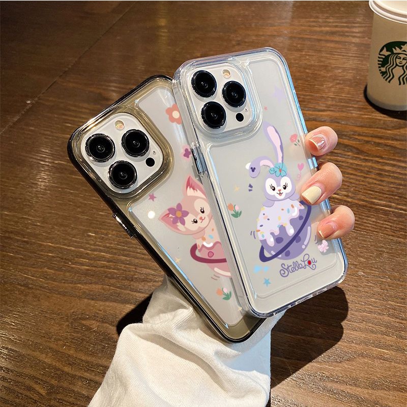 IPHONE Kelinci Lucu Soft Phone Case Kompatibel Untuk Iphone14 13 11 12 Pro XS Max Casing XR X8 7 6S Plus Silikon Transparan TPU Shockproof Cover