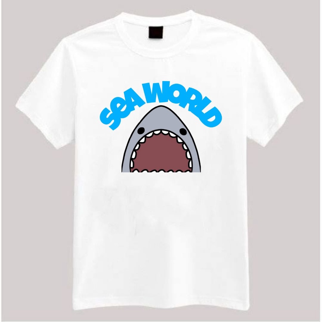 MYSTIQUE.ID-BAJU KAOS SEA WORLD PAUS T-SHIRT LUCU KEREN DAN AESTETIC