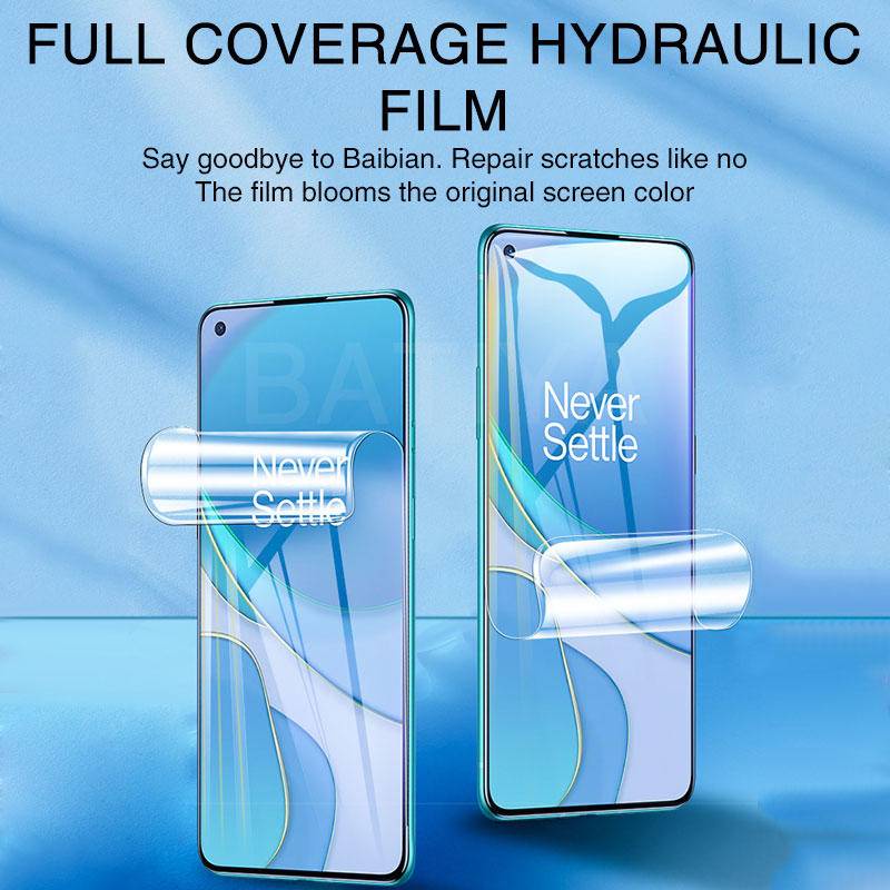 3pcs Hydrogel Film Di Pelindung Layar Untuk OnePLus 5 5T 6 6T 7 7T 8T 9 9R 10 Nord Pro Lite Full Cover Soft Screen Protector Film