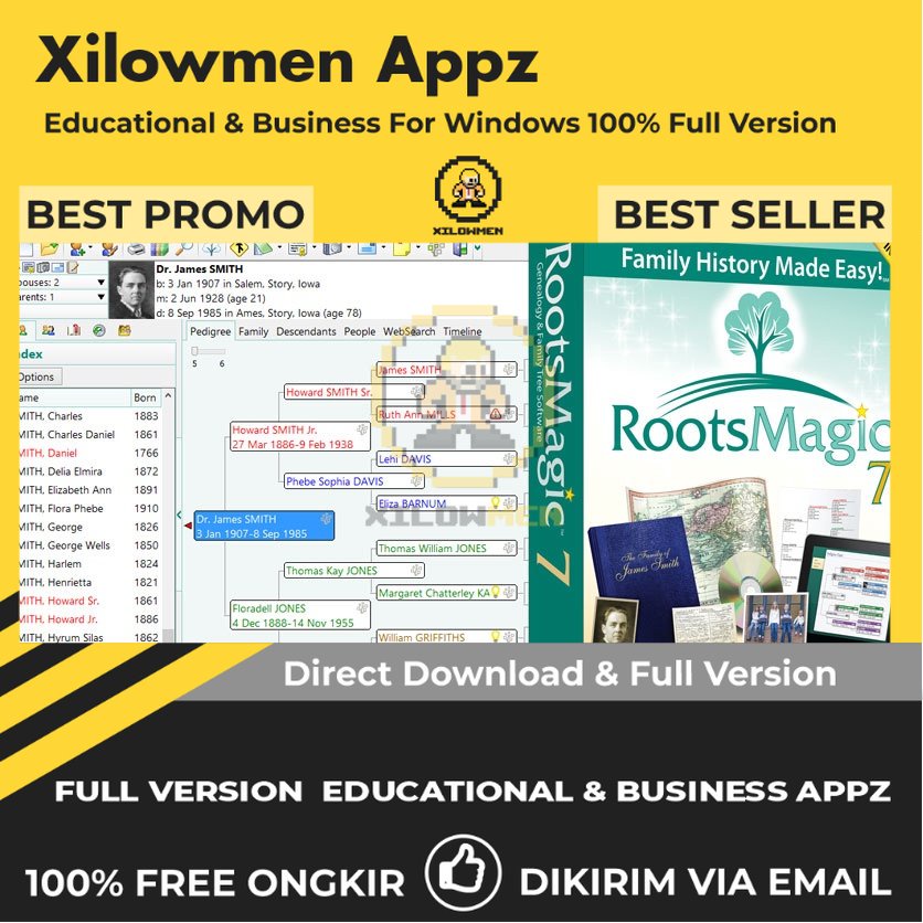 [Full Version] RootsMagic Pro Educational Business Lifetime Win OS