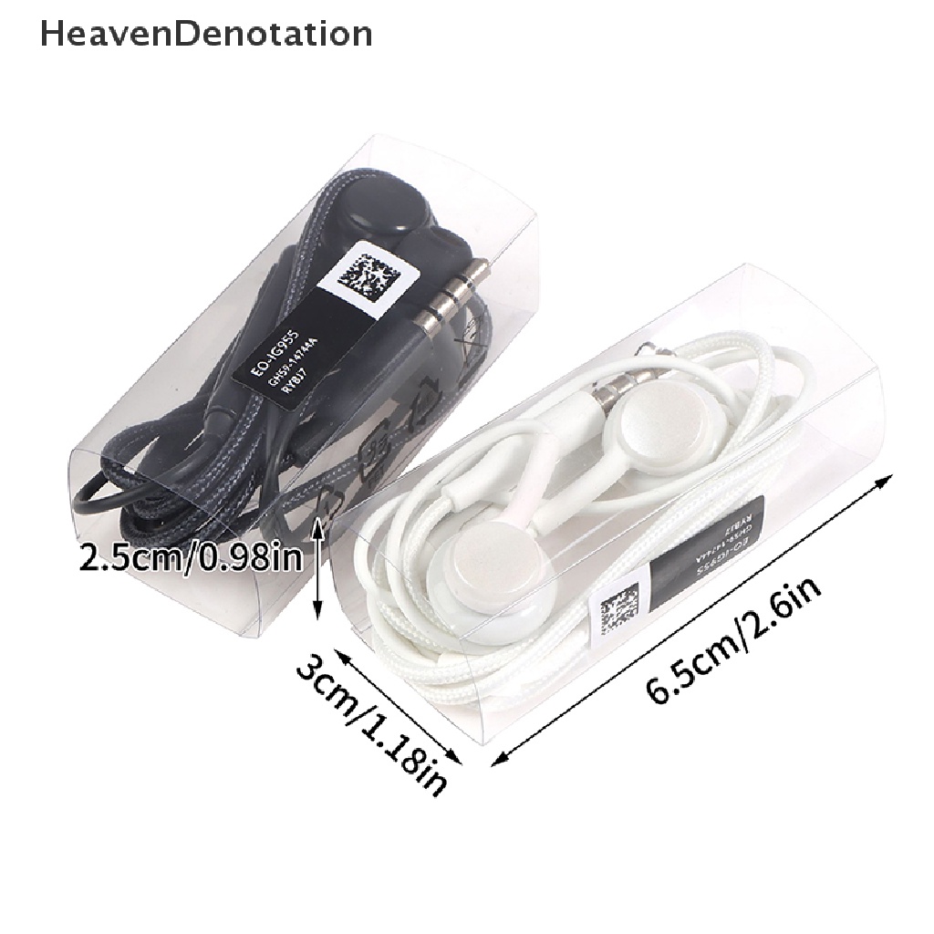 [HeavenDenotation] Earbud Kabel Headphone In-Ear Handsfree Earphone Dengan Mic Headset Kontrol Volume Untuk Samsung S8/S8plus HDV