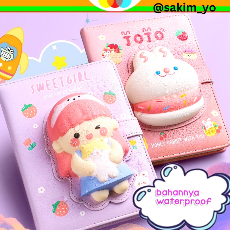 

BUKU DIARY FREE SQUISHY PEN 10 WARNA MAGNET LUCU BINDER JOURNAL PLANNER ANAK TRANSPARAN BUKU CATATAN HARIAN ANAK SEKOLAH MOTIF KARTUN LUCU LOOSE LEAF NOTEBOOK MEMO BISA DILEPAS GAYA JEPANG DAN KOREA @sakimyo