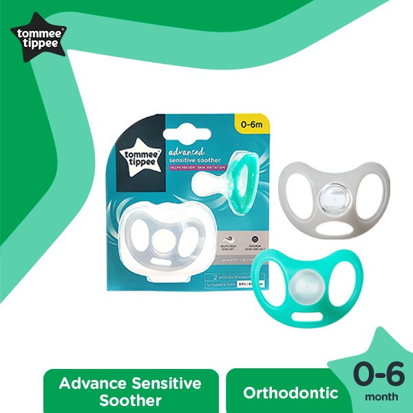 TOMMEE TIPPEE SOOTHER SENSITIVE 2PK - EMPENG BAYI