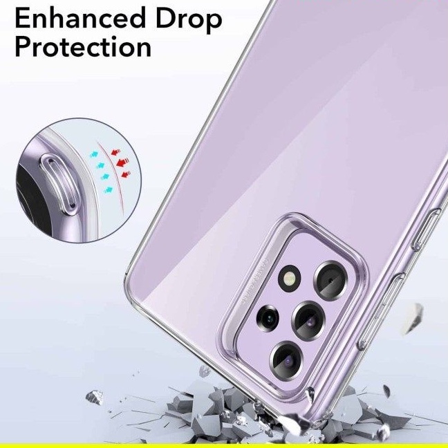 CASE COVER CC- CASING COVER Case Samsung Galaxy A52 A52s 5G Softcase Premium Transparant TPU 2mm Clear Case Super Tebal Bahan Premium