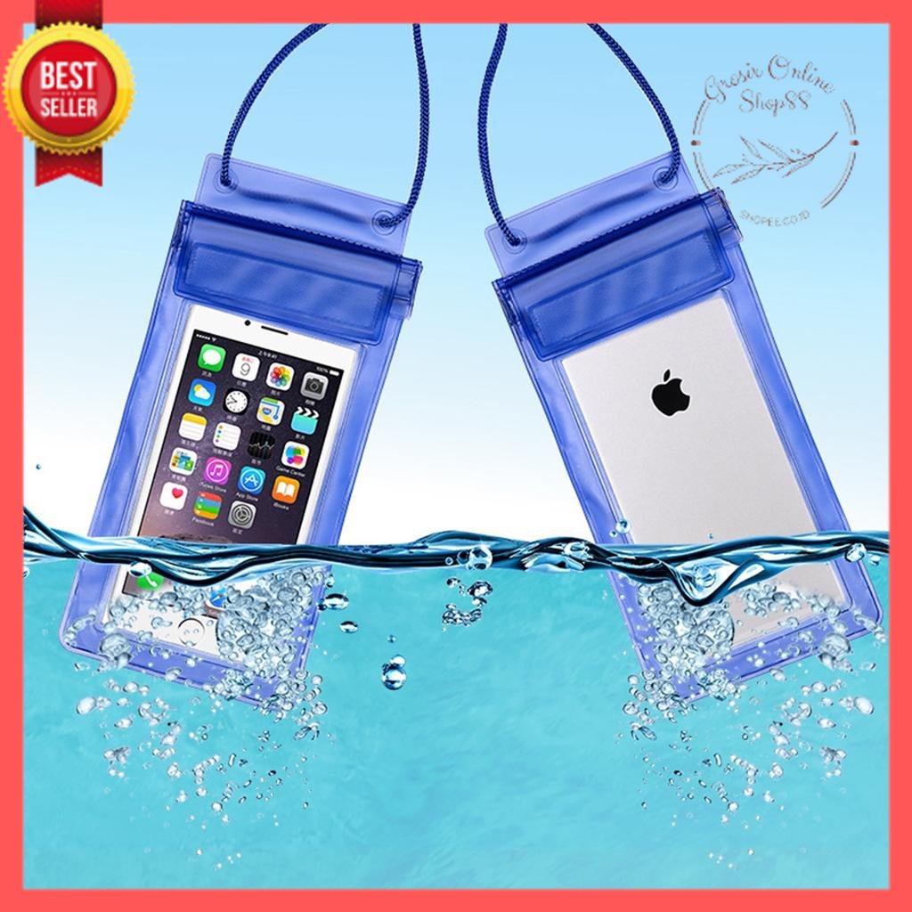 GOS -D407- Sarung Hp Anti Air - Waterproof Case Hp - Pelindung Handphone Anti Air