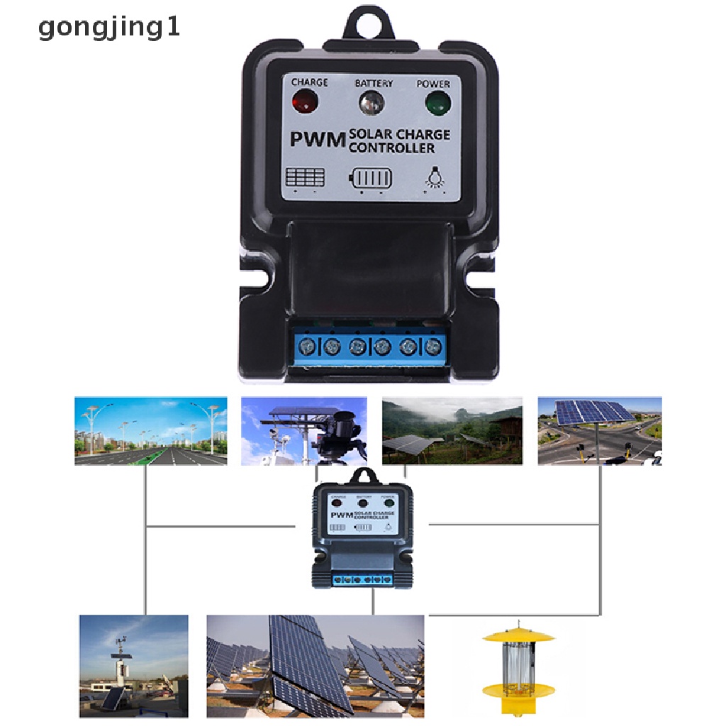 Ggg 1Pc 6V 12V 10A Auto Solar Panel Charge Controller Charger Regulator PWM ID