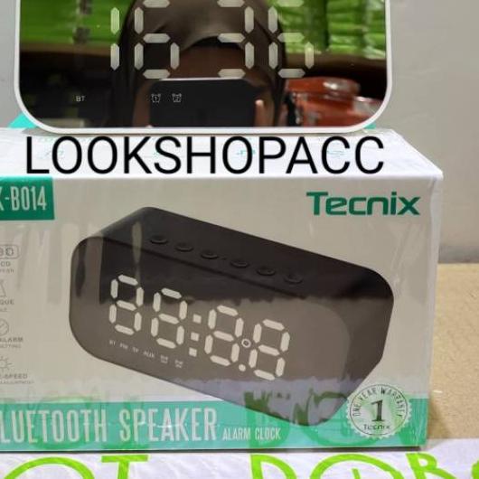 ☼ Speaker Bluetooth Tecnix SPK-B014 Wireless Clock Speaker Original Tecnix ☟