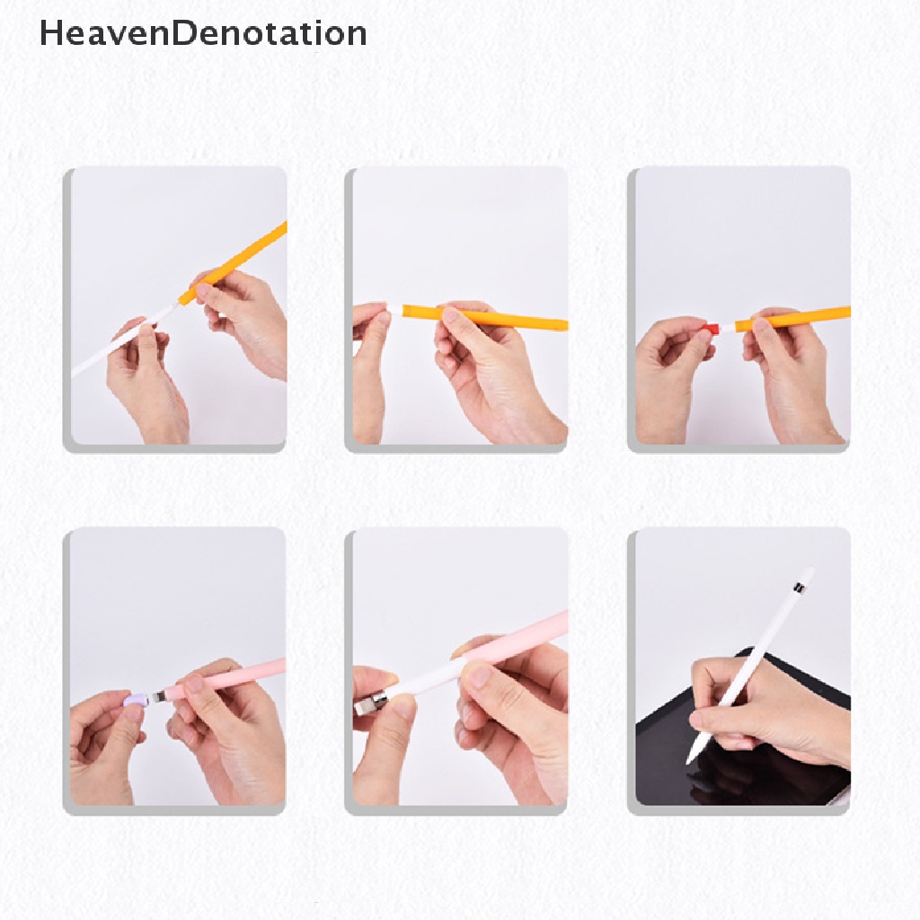 [HeavenDenotation] Untuk Funda Pensil1 2 Case Duotone Soft Silicone Cover Pelindung Generasi Ke 1 2 iPad Pensil Kulit Untuk Pensil Case HDV