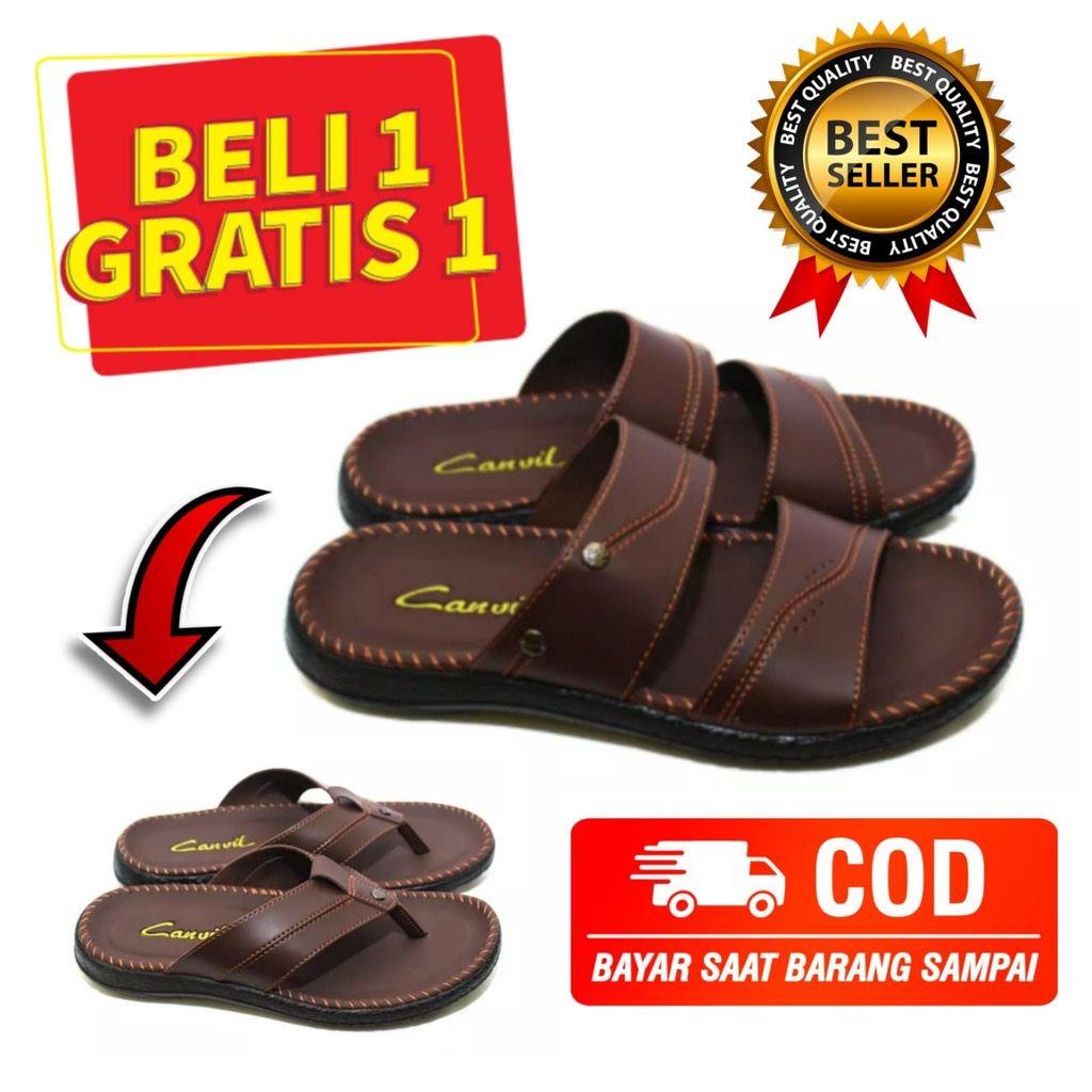 BELI 1 GRATIS 1 SANDAL TERLARIS SANDAL CANWIL PRIA SANDAL SELOP SANDAL JAPIT