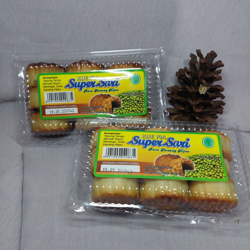 KUE PIA ISI KACANG HIJAU KUPAS -+240gr  ALMA.SNACK