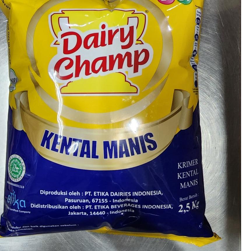 

➻ susu dairy champ 2.5 kg bantal / pouch susu kental 2.5kg ☇