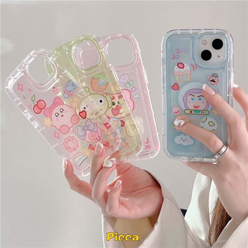 Case Cerita Mainan Kartun Untuk Realme C35 C25Y C25 C11 2020 C15 C25s C33 C21Y C12 Realme 6i 5i 5s C11 2021 5 C20 C20A C3 Lovely Alien Buzz Lightyear Airbag Shockproof Soft TPU Cover