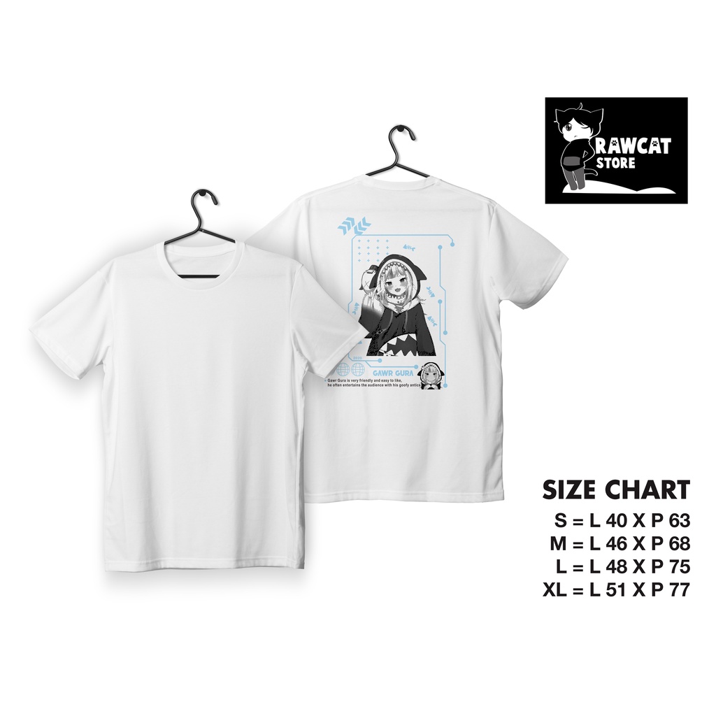 kaos vtuber - gawr gura