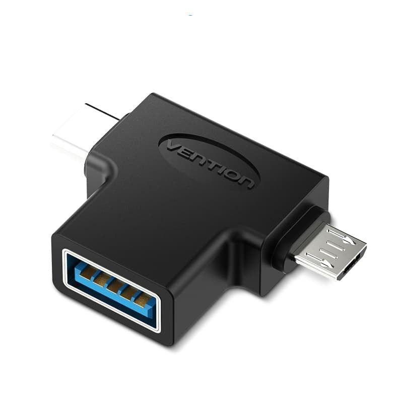 Vention CDI Adapter OTG Micro USB &amp; Type C to USB 3.0