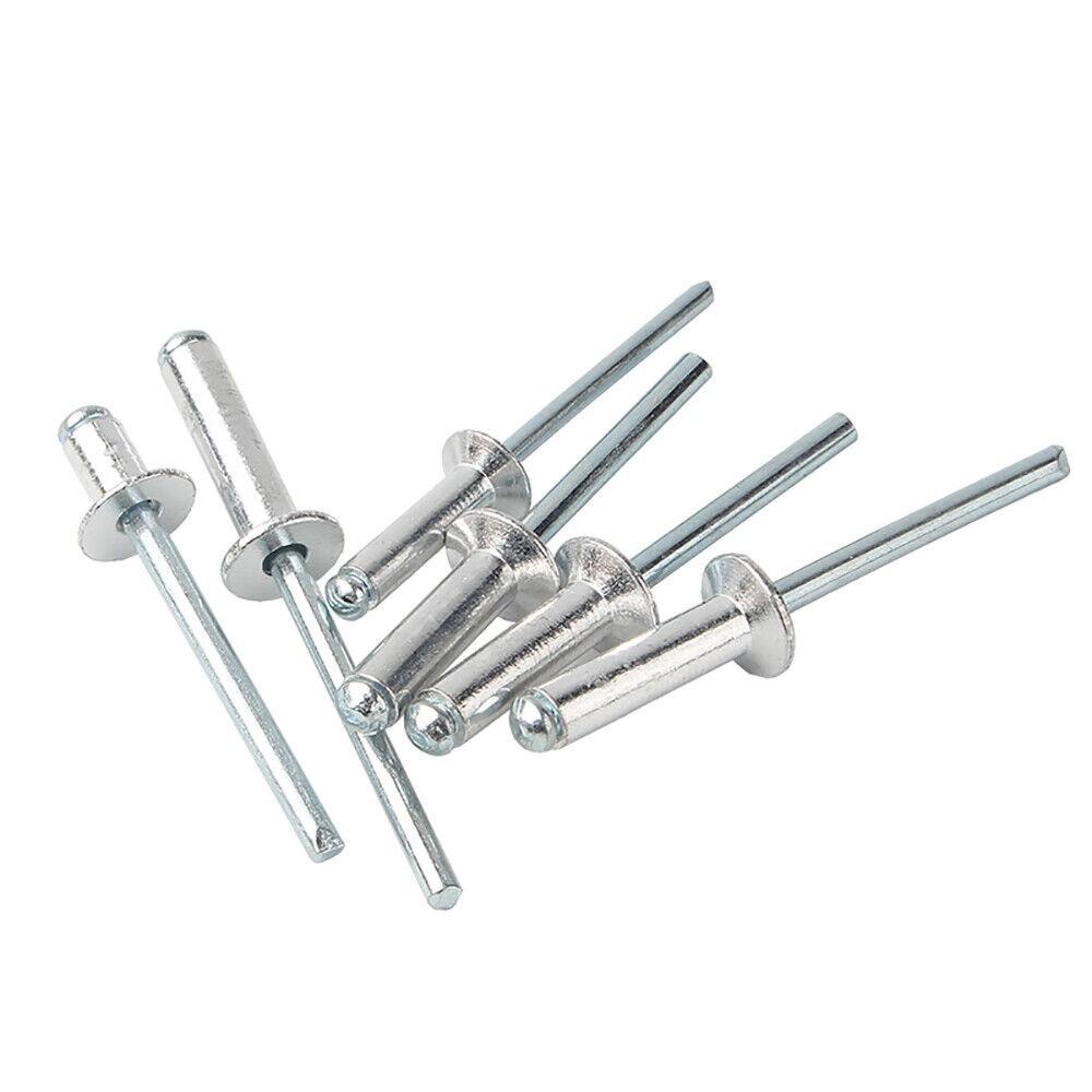 Suyo 100pcs Pop Rivets Bermanfaat 3.2mm 4mm 5mm Paku Hardware Sekrup Aluminium