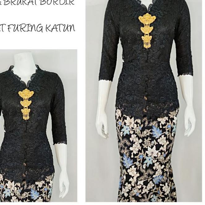 ✶ Indah KEBAYA BRUKAT BORDIR KUTUBARU MODERN LENGAN PANJANG Furing Katun KEBAYA WISUDA KEBAYA KATUN 