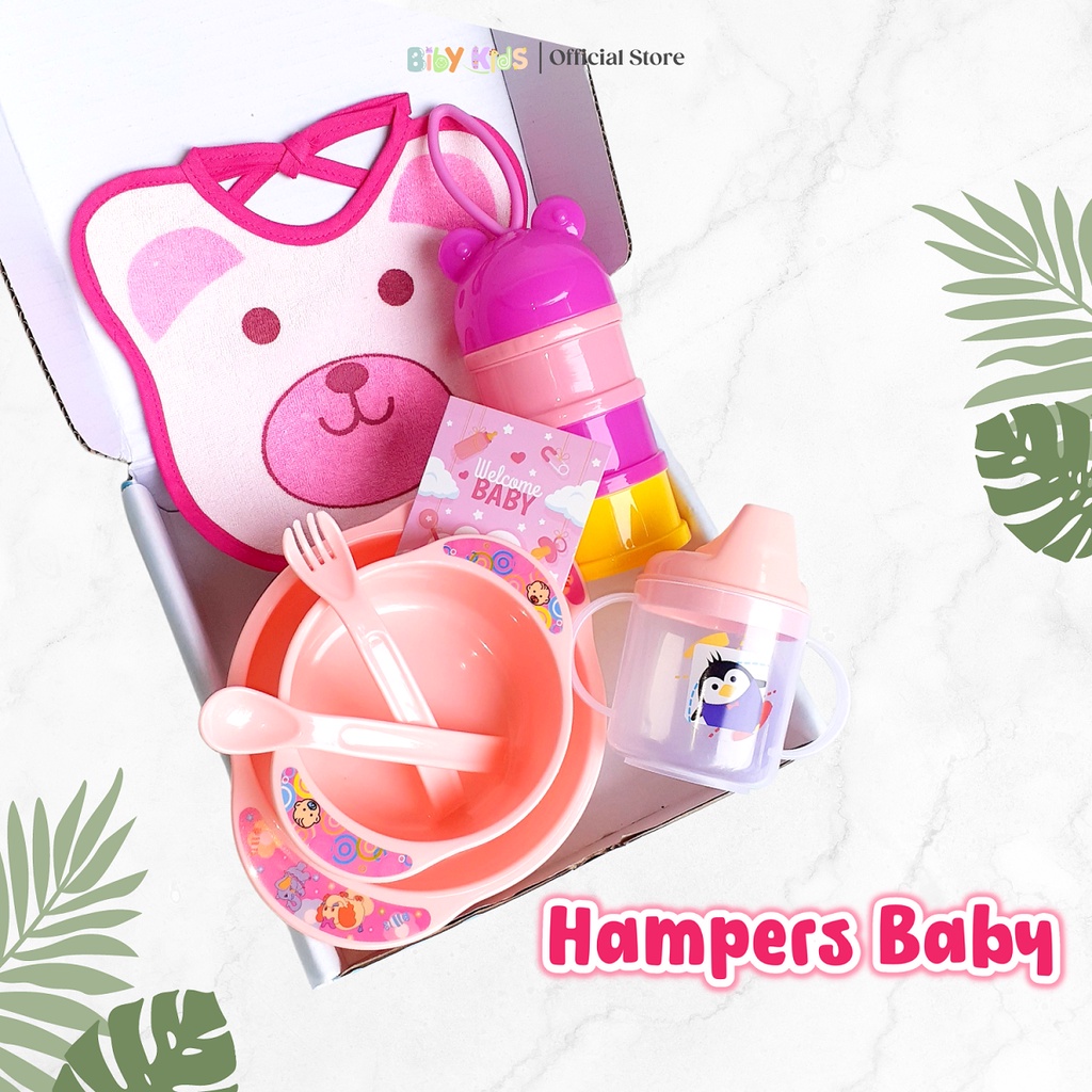 Kado Bayi Perempuan Laki-Laki Gift Set Newborn Baru Lahir Murah Hampers Bayi Perlengkapan Makan Premium