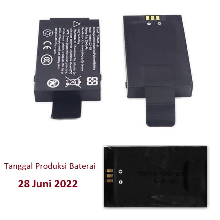 

[[JNT COD]] Baterai zkik7 batery zk-ik7 batery mesin absensi / batery fingerprint