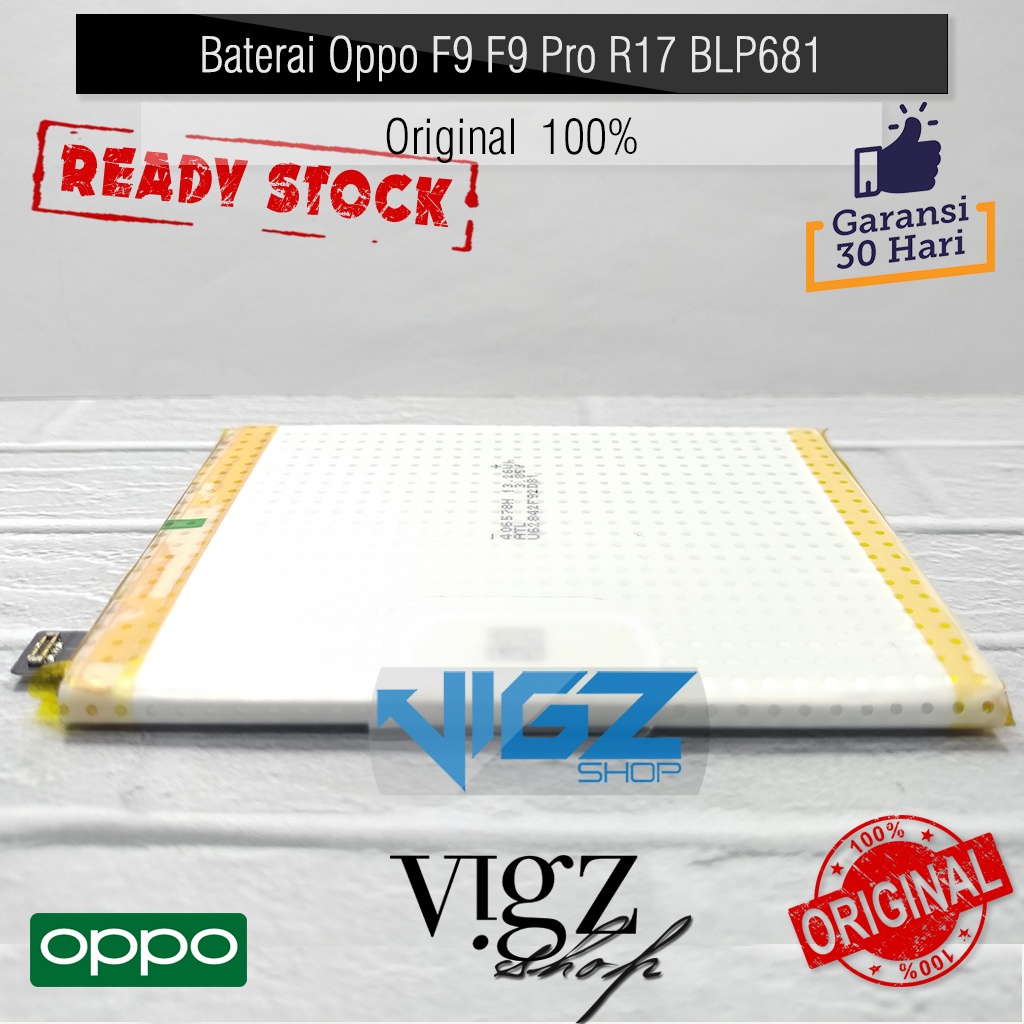 Baterai Oppo F9 F9 Pro R17 BLP681 Original 100%