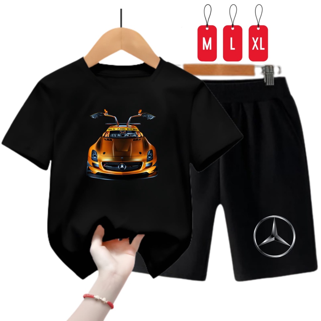 Setelan Baju Anak Laki Dan Perempuan Mercedes GT3S/ Size M,L,XL