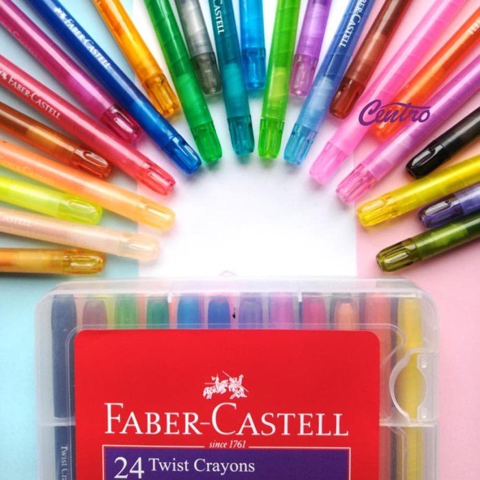 

Terlaris Faber Castell Twist Crayon Krayon Putar 24 Warna