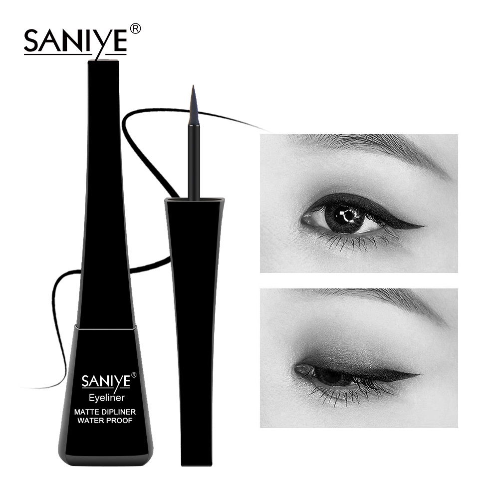 [100%ORIGINAL] SANIYE Matte Hitam Eyeliner Cair Long Lasting Profesional Mata Kosmetik M255