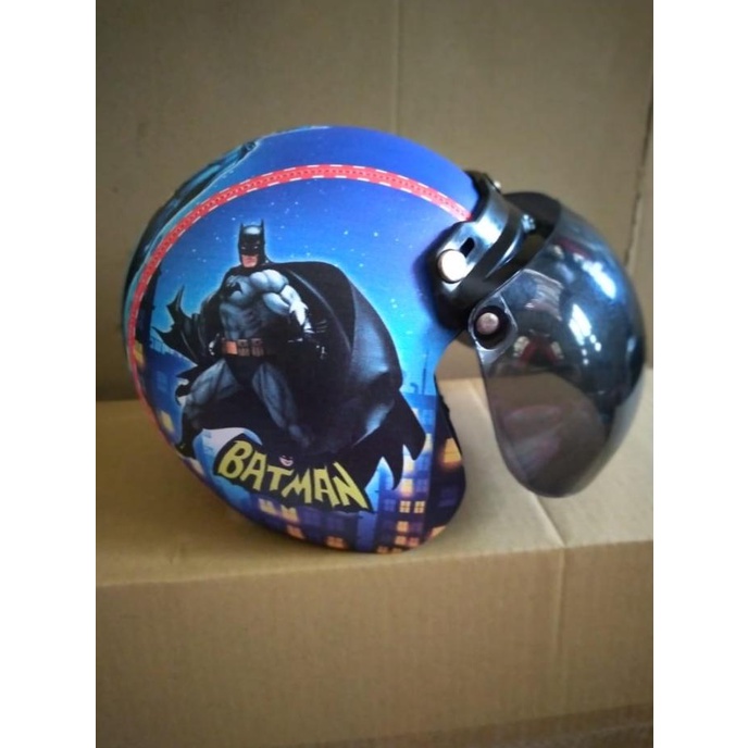 helm retro bogo anak sni batman