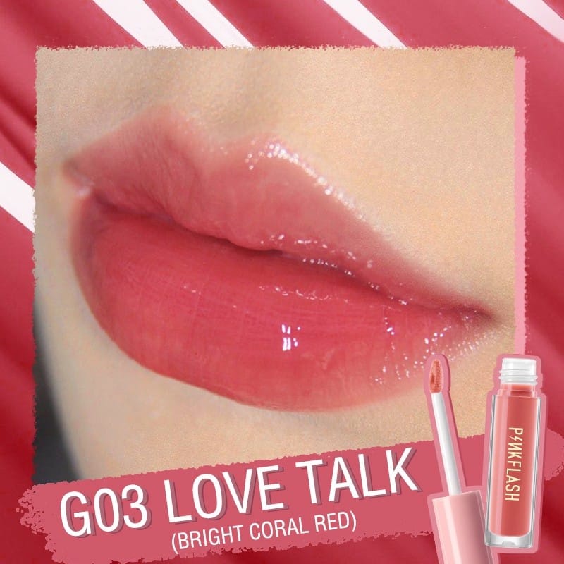 ❤ PAMELA ❤ PINKFLASH OhMyGloss Moisturizing Shine and Shimmer Plumping Lip Gloss Lip Care Glasir Bibir