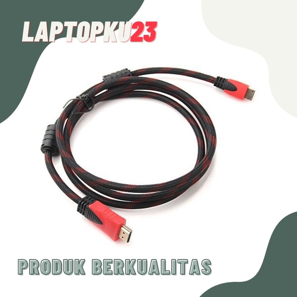 Kabel HDMI Jaring Hdmi to Hdmi Male to Male Berkualitas 1.5 Meter