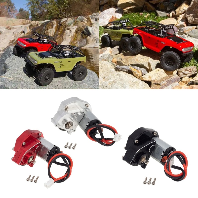 AXIAL Zzz 1per24 RC Mobil Metal Transmission Gearbox MotorAssembly Untuk1:24Xial SCX24 90081