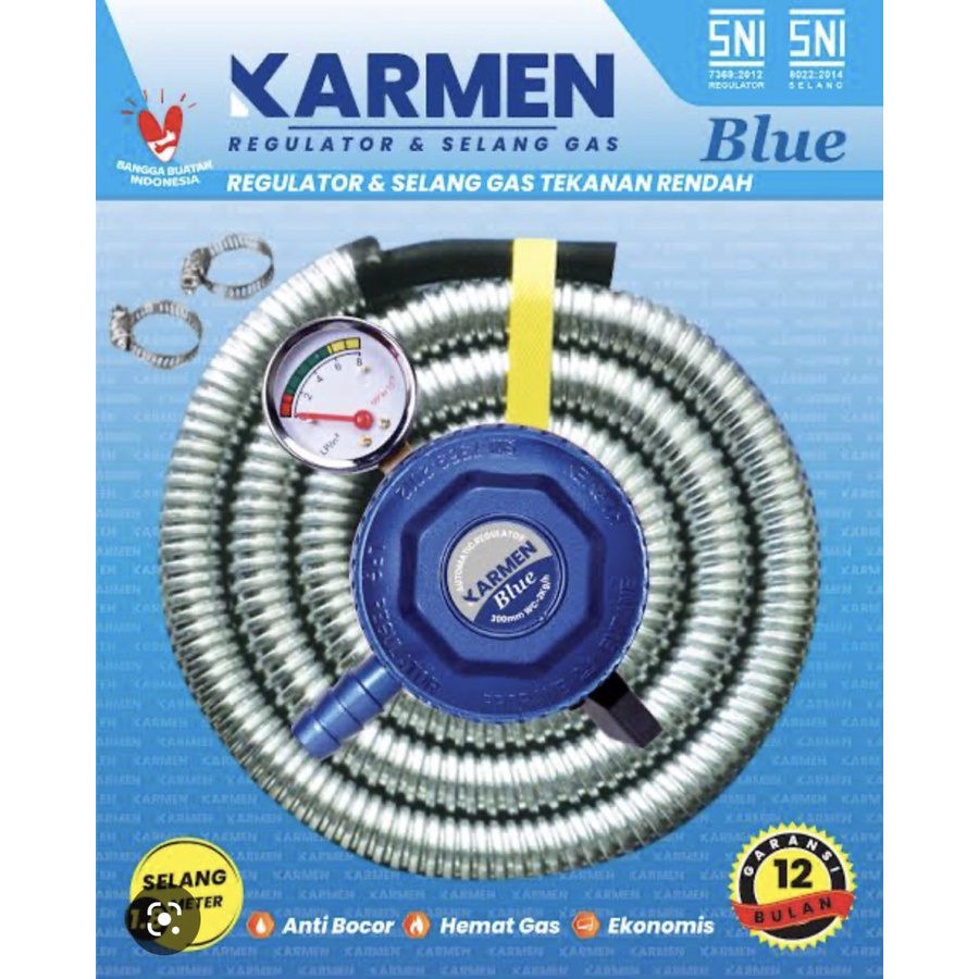 SELANG GAS KARMEN PLUS REGULATOR 1.8M SNI ORI