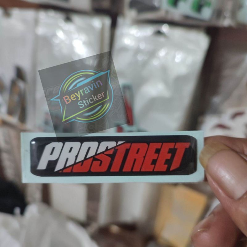 STICKER EMBLEM PROSTREET TIMBUL 3D