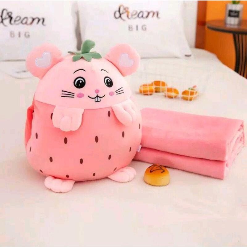 selimut boneka balmut bantal selimut boneka bahan lembut bisa jadi bantal selimut dan boneka