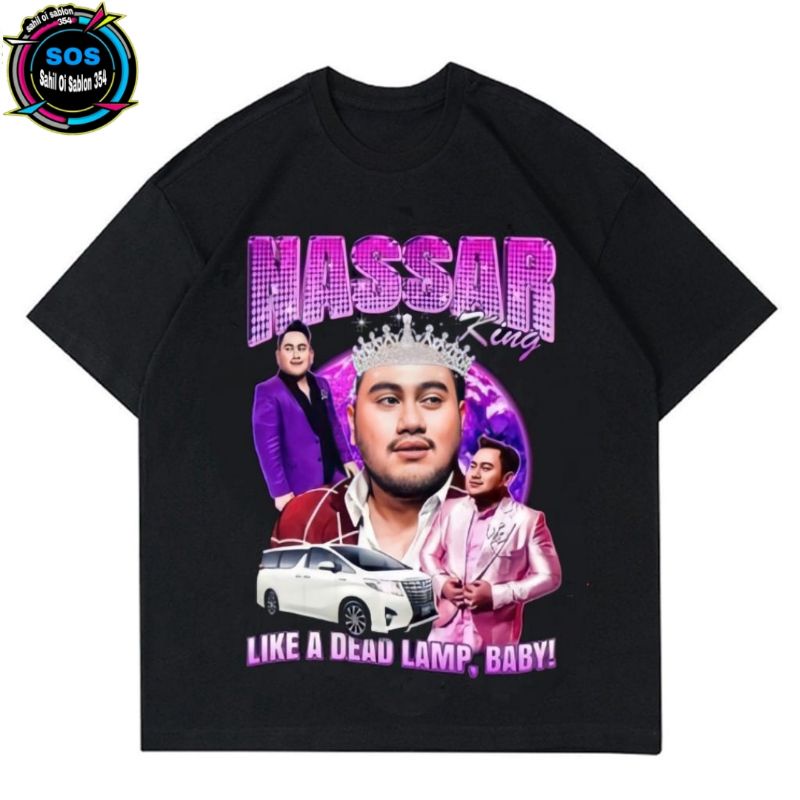 KAOS BAJU KING NASSAR KIOWA OPPA Nassar T-SHIRT DANGDUT Vintage pria wanita dewasa tee