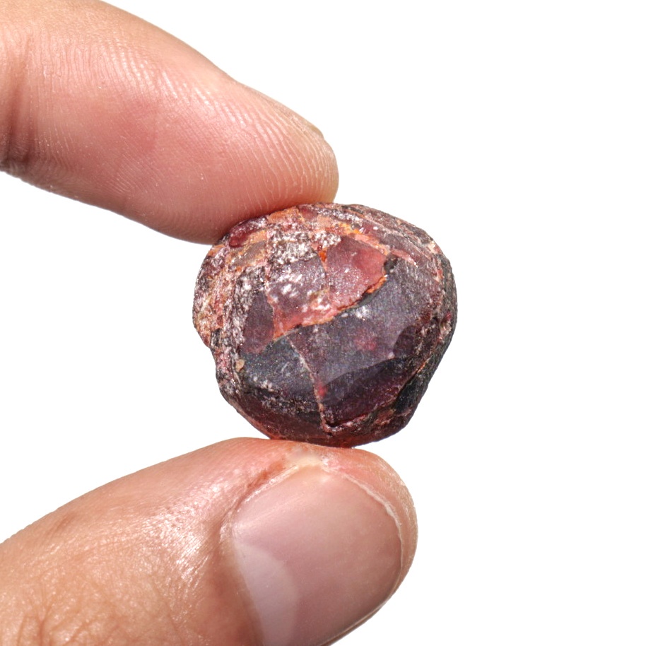 Natural Bahan Rough Red Garnet -Almadine Healing Crystal Theraphy Reiki