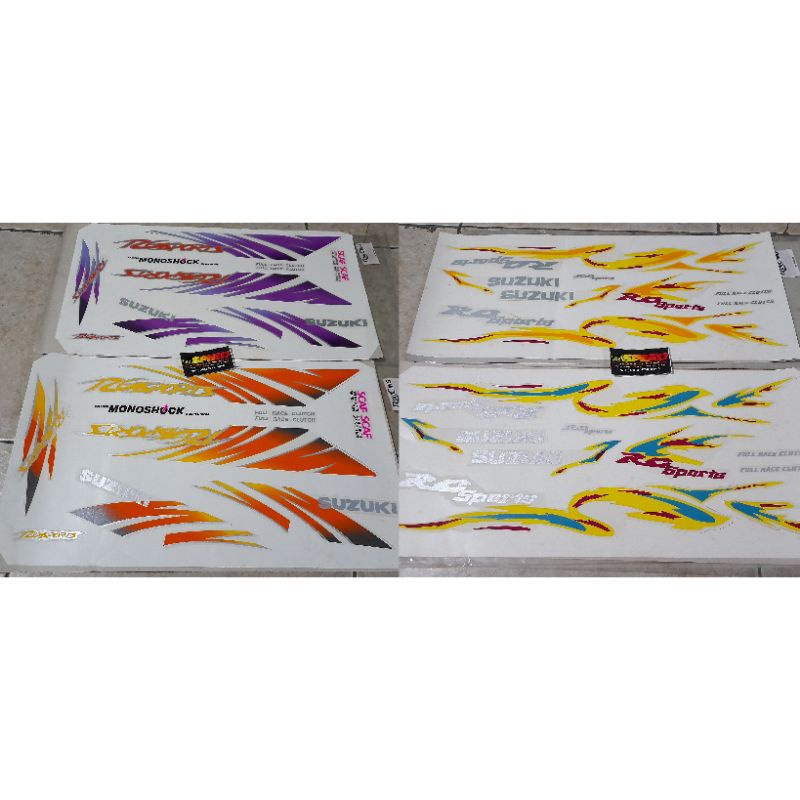 Striping stiker satria 2t 2 tak lumba rg sport rgs malaysia