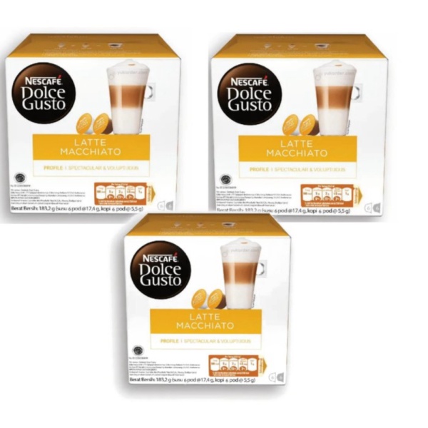 

Dijual 3 Box Nescafe Dolce Gusto Capsule Latte Macchiato [1 Carton ] - Apr 2023 Berkualitas