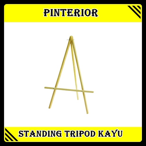 

Wooden easel/Stand kayu/tripod kayu photo/stand lukis