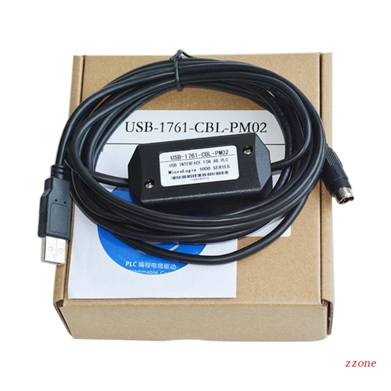 Zzz USB-1761-CBL-PM02 Kabel Program USB PLC Untuk AB Micrologix Seri1000 /1200 /1500