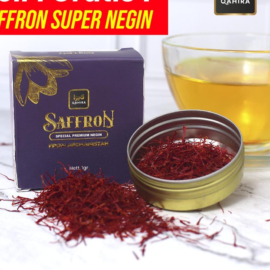 

✻ Qahira Saffron Buy 1 Get 1 Free Afghanistan Asli Premium Saffron Grade A++ Afghanistan Super ♬