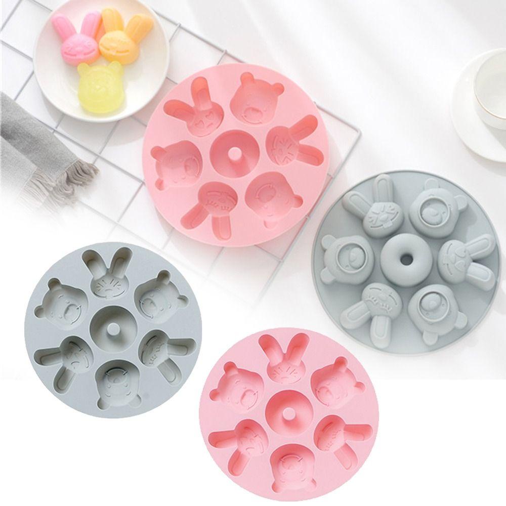 Cetakan Silikon SOLIGHTER Easter Handmade Soap Mould Baking Pan 7rongga