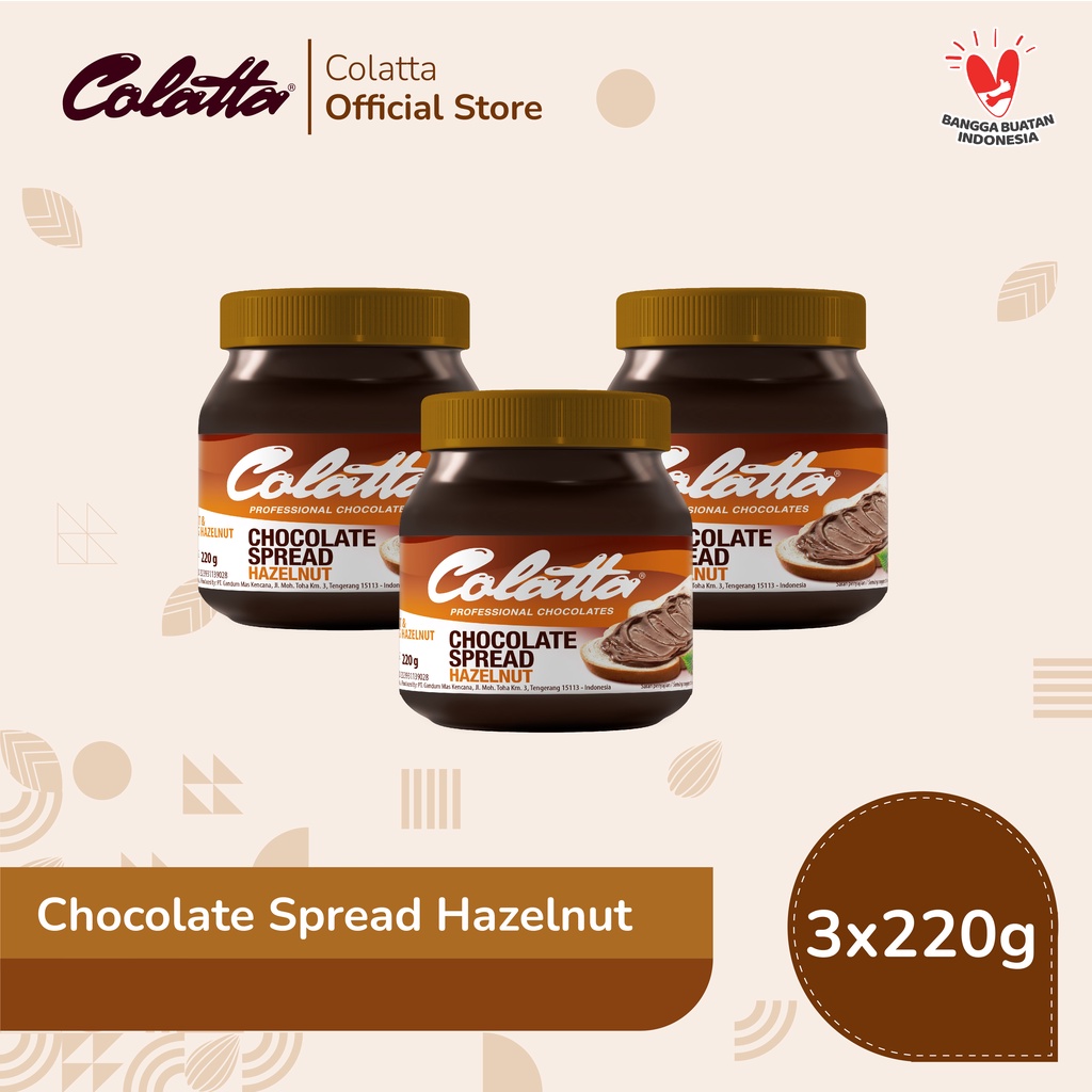 

Bundling Colatta Chocolate Spread Hazelnut 220g - Isi 3