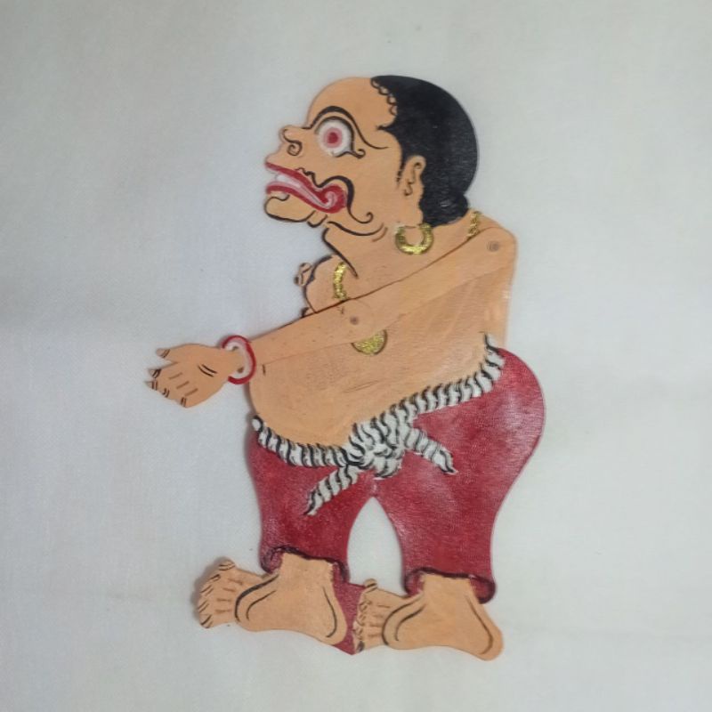 wayang kulit asli bagong/bagong kolor ukuran 30 cm