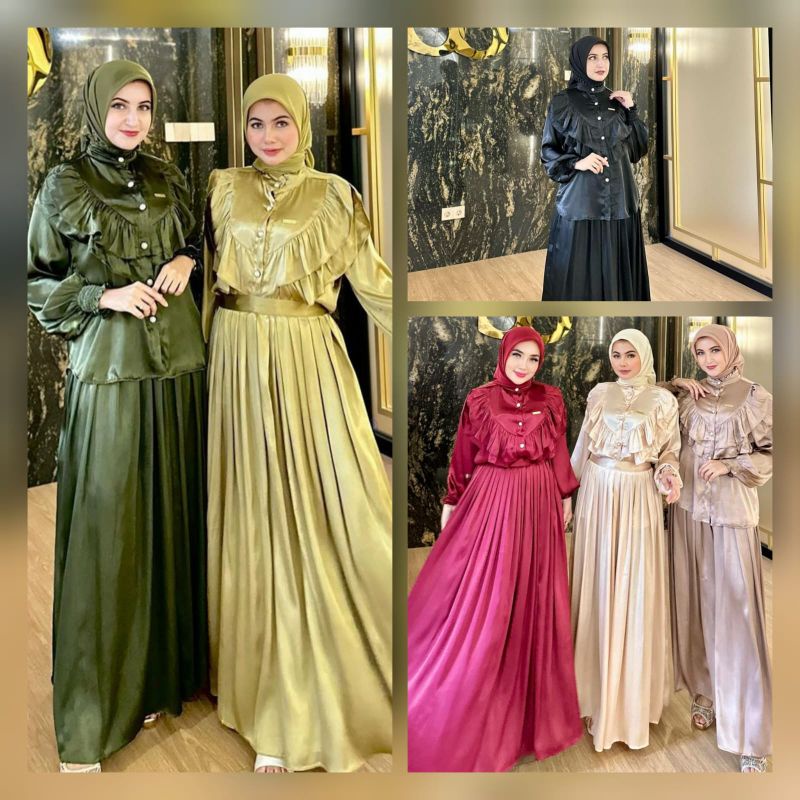 One Set Rok Polos Rempel Dada Shellasaukia