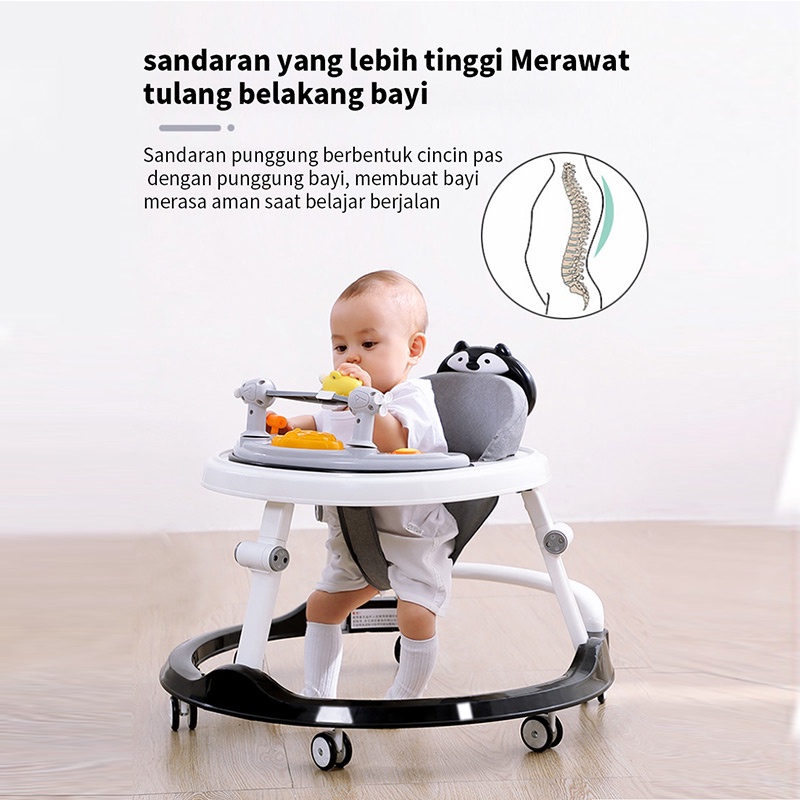 Baby Walker Lipat Musik Mainan Membantu bayi Anda belajar