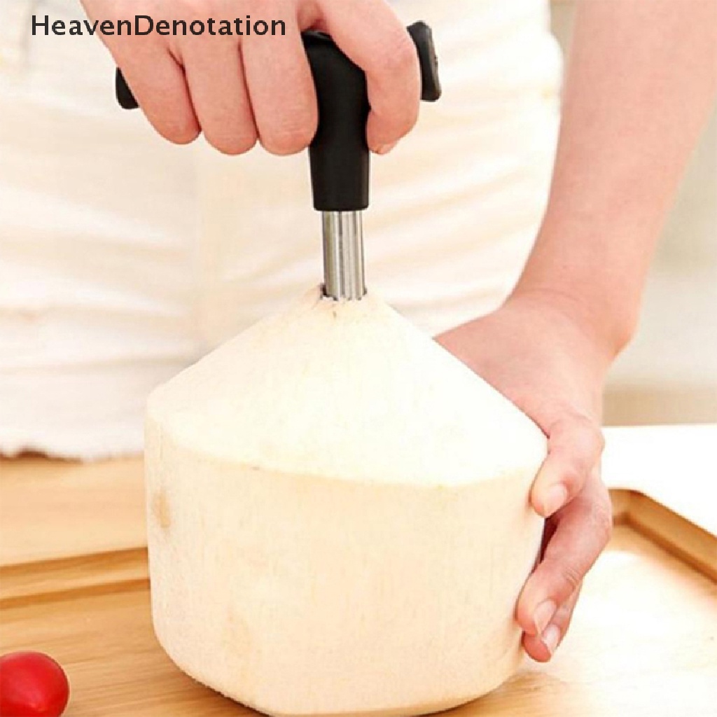 [HeavenDenotation] The Coconut Opener Tool Black Buka Lubang Potong Alat Pembuka Buah Gadget Dapur HDV