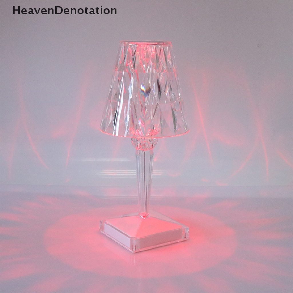 [HeavenDenotation] Dimmable Control Diamond Crystal Lampu Meja Rechargeable LED Atmosphere Lamp HDV
